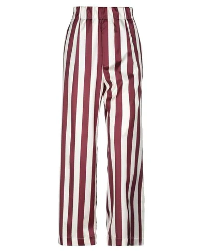 Shop Jejia Woman Pants Burgundy Size 8 Polyester In Red