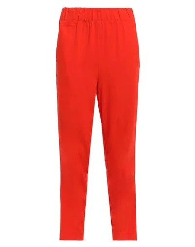 Shop Ganni Casual Pants In Orange