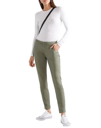 Shop Atm Anthony Thomas Melillo Woman Pants Military Green Size 0 Cotton, Elastane
