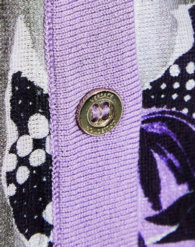Shop Versace Cardigans In Light Purple