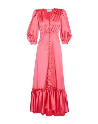 Shop Luisa Beccaria Long Dress In Pink