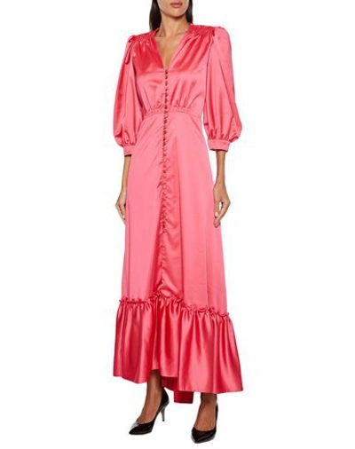 Shop Luisa Beccaria Long Dress In Pink