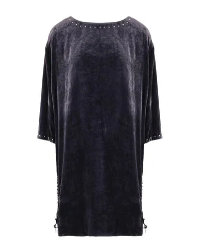 Shop Marc Cain Short Dresses In Dark Purple