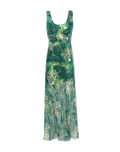 Shop Anna Sui Long Dresses In Green