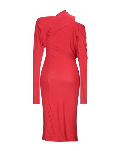 Shop Vivienne Westwood Anglomania 3/4 Length Dresses In Red