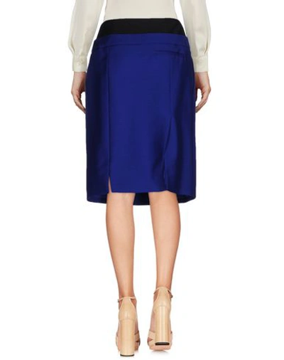 Shop Dior Knee Length Skirts In Blue