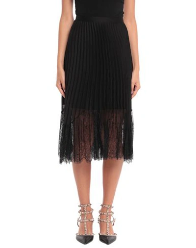 Shop Mcq By Alexander Mcqueen Midi Skirts In Black