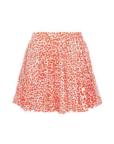 Shop Maje Mini Skirts In Orange