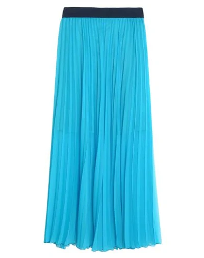 Shop Clips Long Skirts In Azure