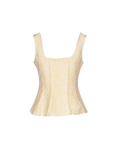 Shop Dior Tops In Ivory