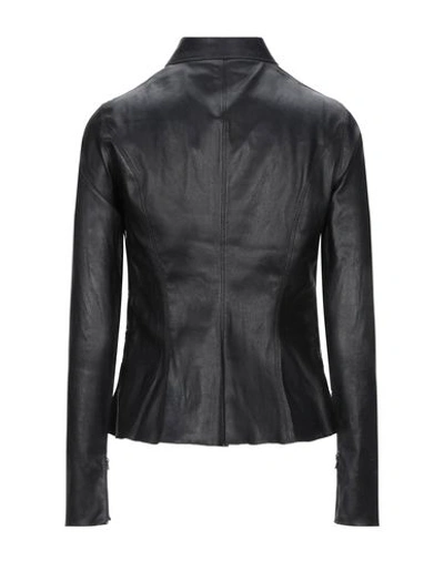 Shop Aphero Leather Jacket In Black
