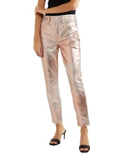 Shop Grlfrnd Woman Jeans Light Pink Size 31 Cotton, Polyurethane