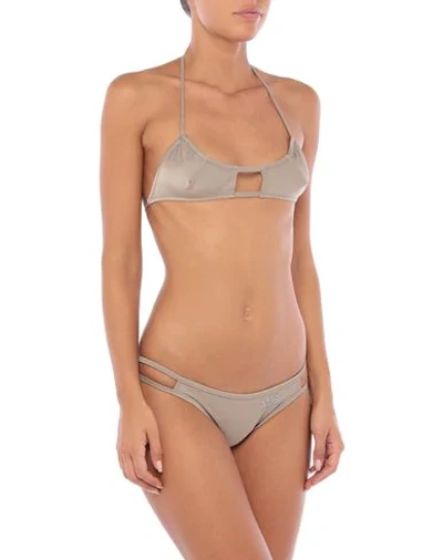 Shop Gcds Bikinis In Dove Grey
