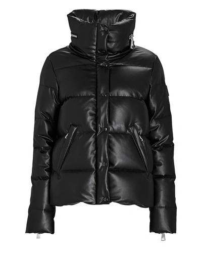 Sam Bungalow Double-front Puffer Down Jacket In Black