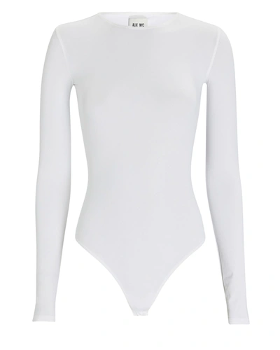 Shop Alix Nyc Leroy Crewneck Bodysuit In White