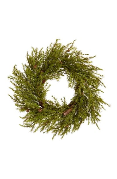 Shop Allstate Pine Wreath In Green