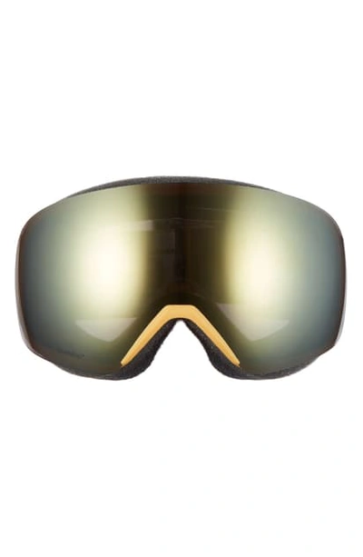 Shop Smith Skyline 205mm Chromapop Snow Goggles In Amber Textile/ Sun Black Gold