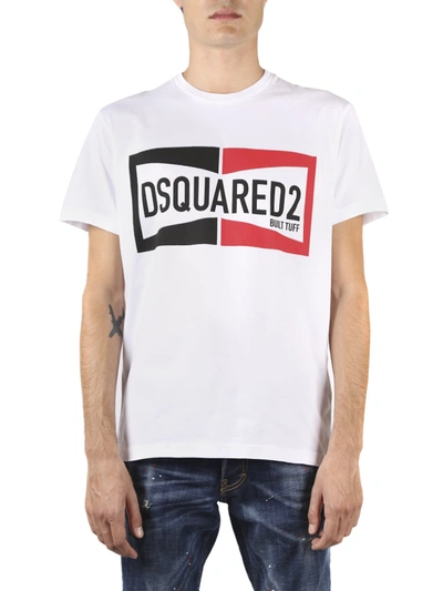 Shop Dsquared2 Dsq2 White Cotton T-shirt