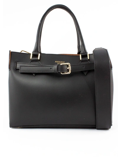 Shop Avenue 67 Elbaxs Bag In Black Leather In Nero