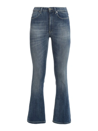 Shop Dondup Mandy Bootcut Jeans In Blue