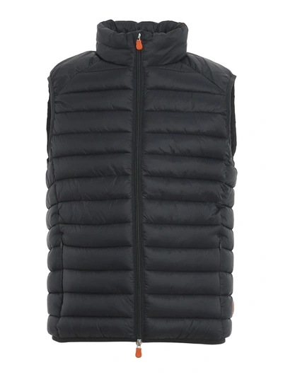 Shop Save The Duck Quilted Nylon Vest In Grey