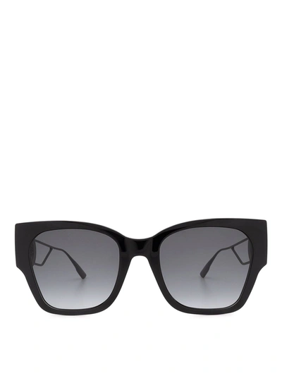 Shop Dior Montaigne1 Sunglasses In Black
