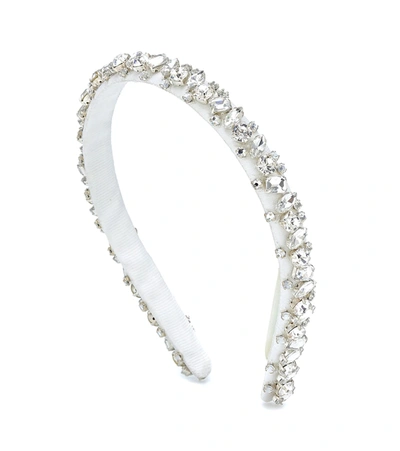 Shop Jennifer Behr Essen Crystal-embellished Headband In White