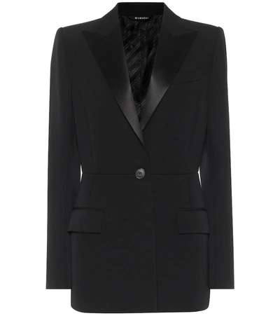 Shop Givenchy Wool Blazer In Black