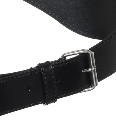 Shop Alexander Mcqueen Leather Harness In Black