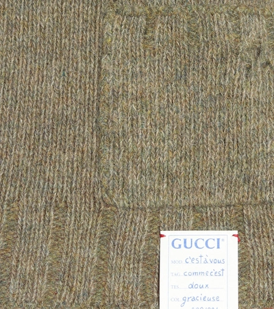Shop Gucci Wool Vest In Green