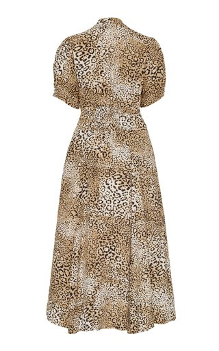 coast freida animal midi dress