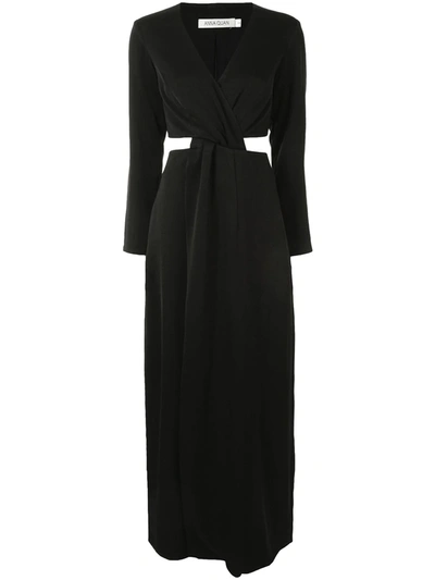Shop Anna Quan Elena Cut-out Maxi Dress In Black