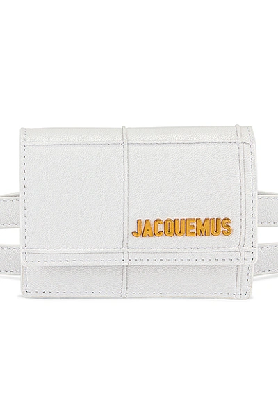 Shop Jacquemus La Ceinture Bello Belt Bag In White