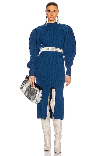 Shop Isabel Marant Perrine Dress In Electric Blue