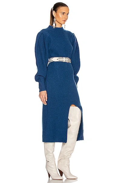 Shop Isabel Marant Perrine Dress In Electric Blue