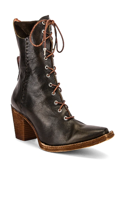 Shop Free People X We The Free Canyon Lace Up Boot In Deep Khaki