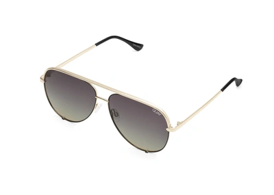 Shop Quay High Key Contrast In Gold Black,brown Polarized