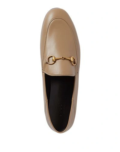 Shop Gucci Loafers In Khaki