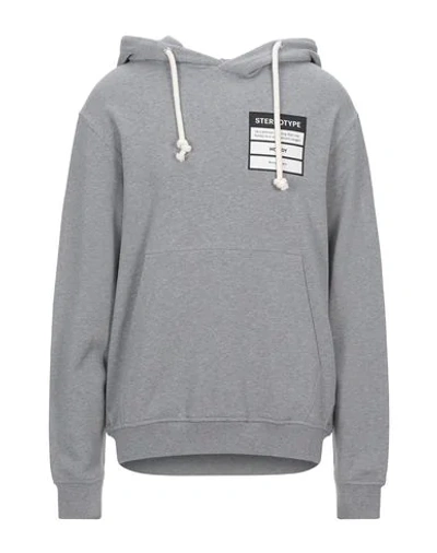 Shop Maison Margiela Hooded Sweatshirt In Grey