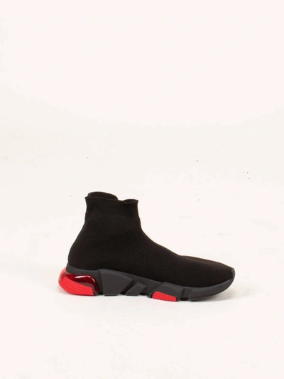 Shop Balenciaga Speed Sneaker Black Red
