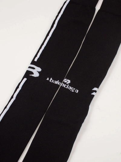 Shop Balenciaga High Soccer Socks In Black