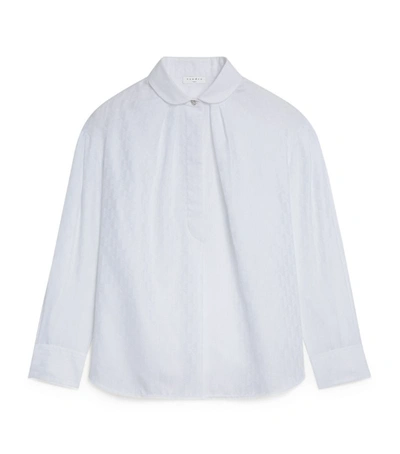 Shop Sandro Jacquard Cotton Shirt