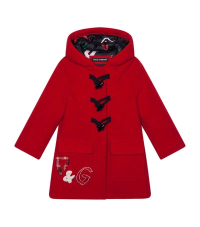 Shop Dolce & Gabbana Kids Logo Duffle Coat (2-6 Years)