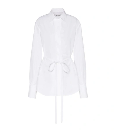 Shop Valentino Cotton Tie-waist Shirt