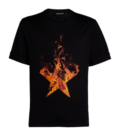 Shop Neil Barrett Fire Star T-shirt