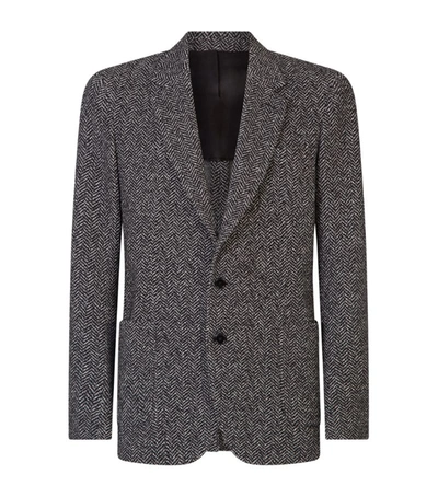 Shop Dolce & Gabbana Herringbone Blazer