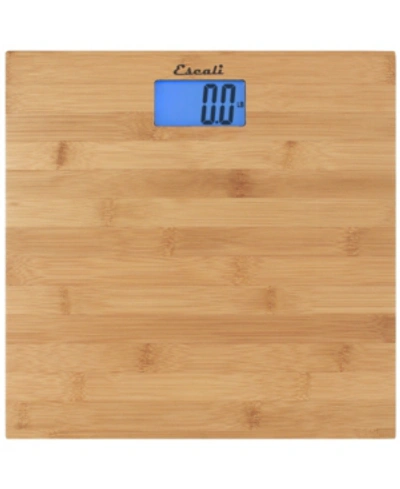 Shop Escali Corp Bamboo Bathroom Scale, 440lb In No Color