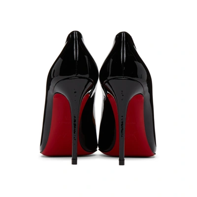Shop Christian Louboutin Black Patent Pigalle Follies 100 Heels In Bk01 Black