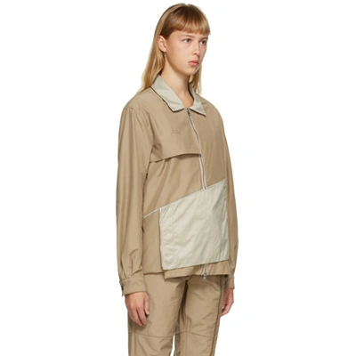 Shop A-cold-wall* Tan Converse Edition Coaches Jacket In Fog