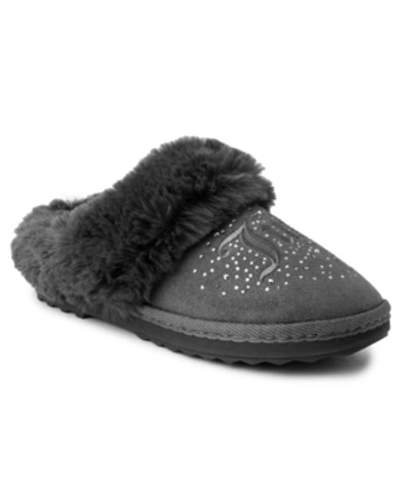 Shop Juicy Couture Women's Jester Plush Slippers Women's Shoes In Gray